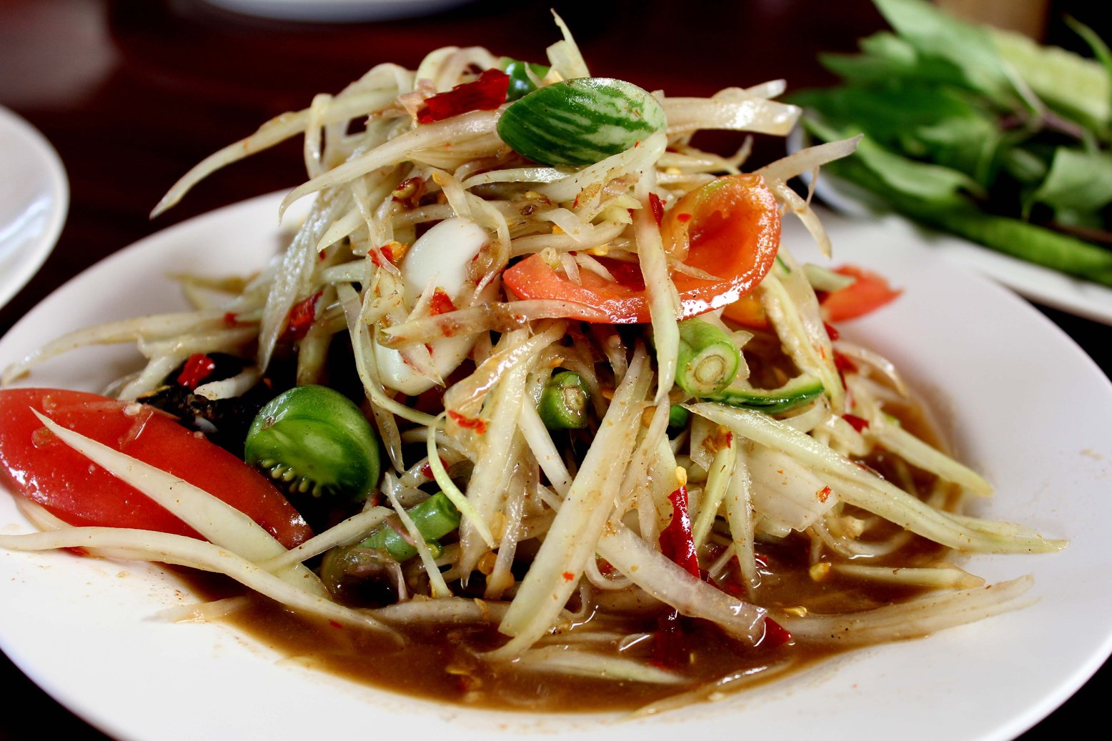 Thai papaya salad